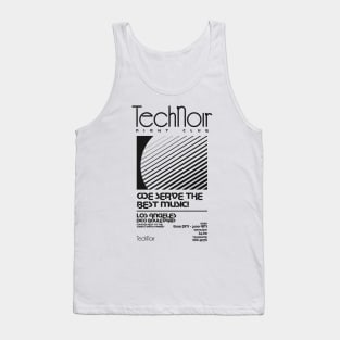 Retro 80s Technoir Nightclub Poster from the Terminator Movie Tank Top